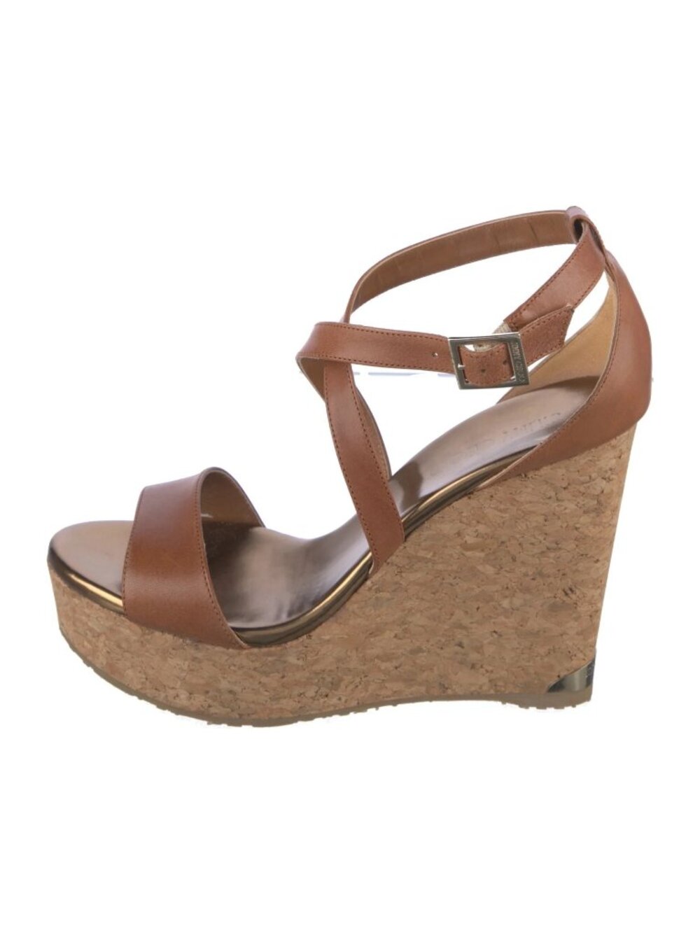 CS-10. Jimmy Choo Portia Wedge Sandal Canyon IT 40 US 10